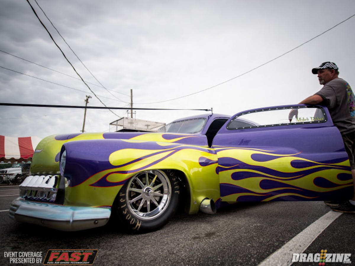 Local favorite Myles Parker made the swap from big tires to radials for the first time in his wicked Mercury Pro Mod. Parker managed a 4.62 at 153 MPH, but based on his big-tire numbers, there's quite a bit left on tap from this unique hotrod.