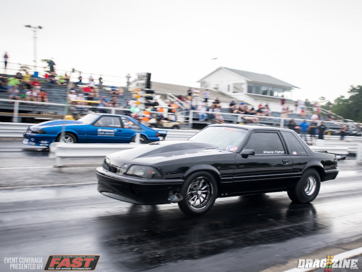 Shane Fisher (near) and Rich Bruder lined up together and laid down the top two ET's for round one of X275. Fisher, who's been on a hot streak with two race wins in the past few weeks, took the top spot at 4.48, while perennial powerhouse Bruder ran a 4.55 to take 2nd on the ladder.