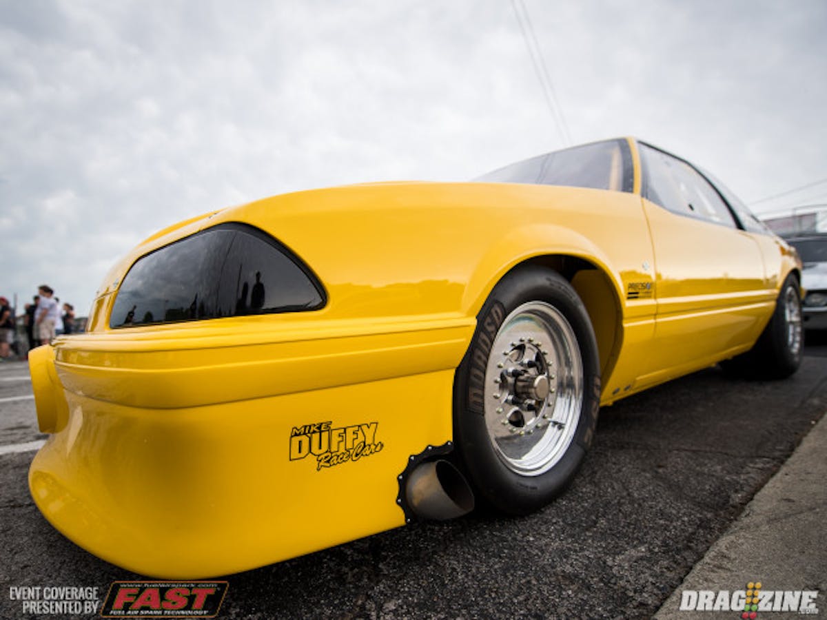 Restauranteur Sean Lyons locked down the 3rd spot with a solid 4.63 ET from his gorgeous Mike Duffy-built coupe. 