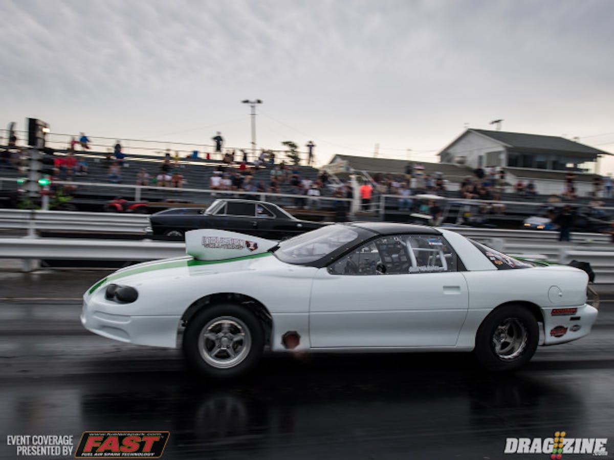 Cecil Whitaker also made the journey from Missouri. He had to pedal the throttle a couple of times and only managed a 4.86. Whitaker has been deep 4.50's so don't expect him to be happy with that effort.