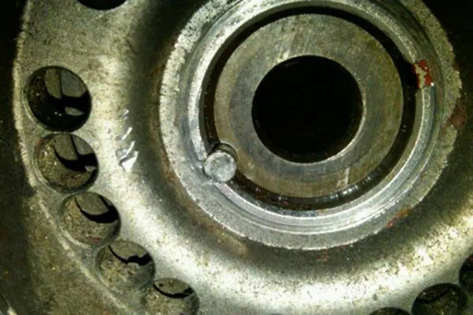 Once the balancer was pinned, Rafael was finally able to install the LS1 for good.