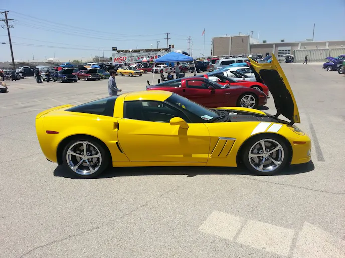 Last year's Desert Dust Up saw cars from every era show up. From this LS3-powered Grand Sport to muscle cars of yesteryear.