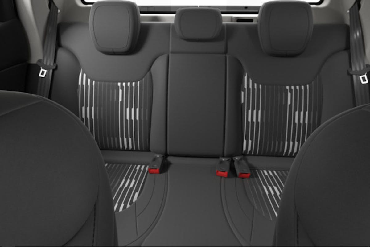 Seats five adults fairly comfortably.