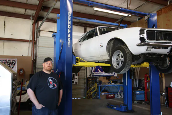 Scott-Taylor-John-Doe-Street-Outlaws-New-Orleans-BendPak-Two-Post-Lift