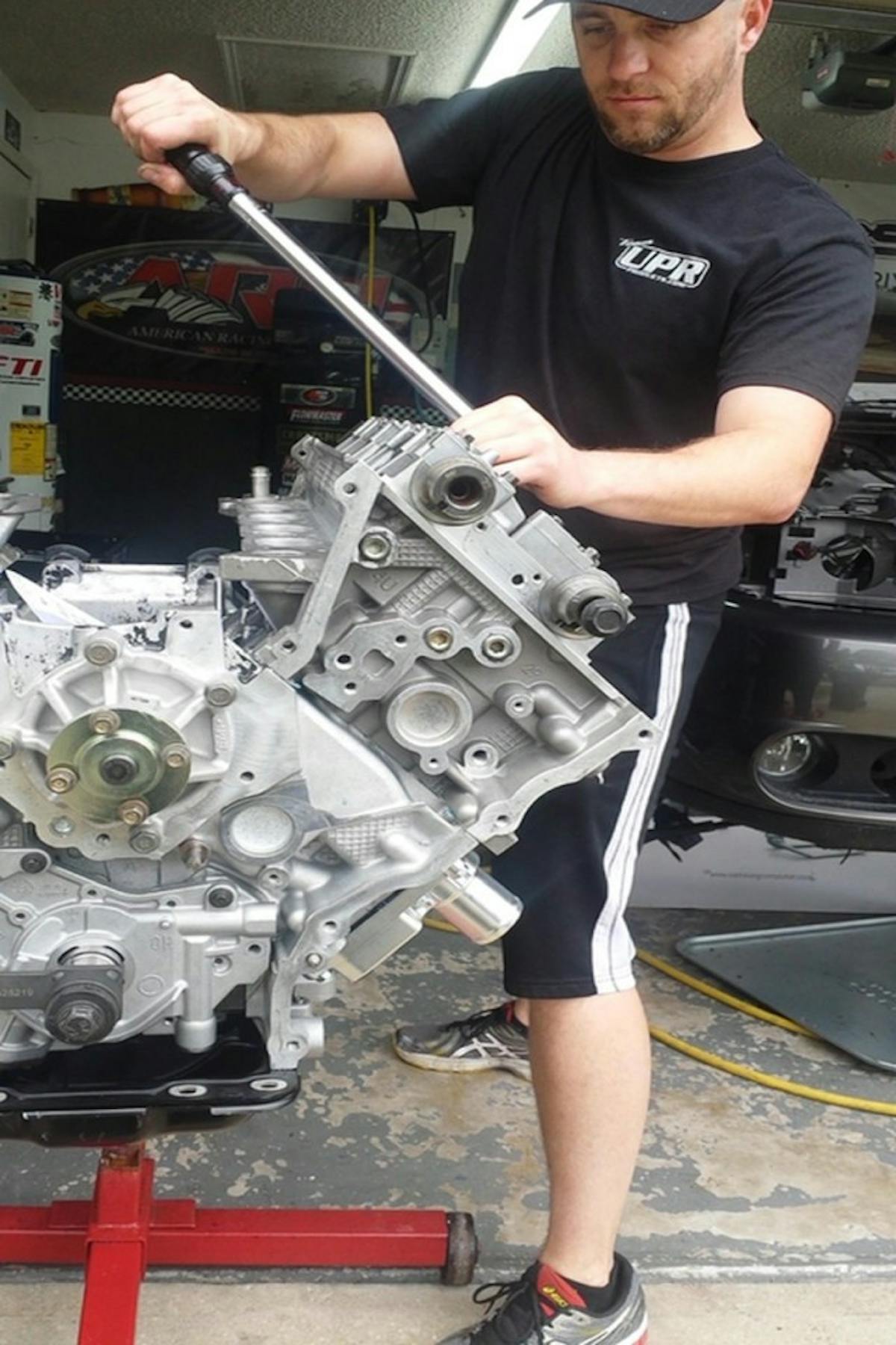 Jonathan torques the heads after Total Engine Airflow went through them, adding new valvetrain components in the process.