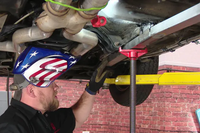 You can see here how the front tabs are welded.