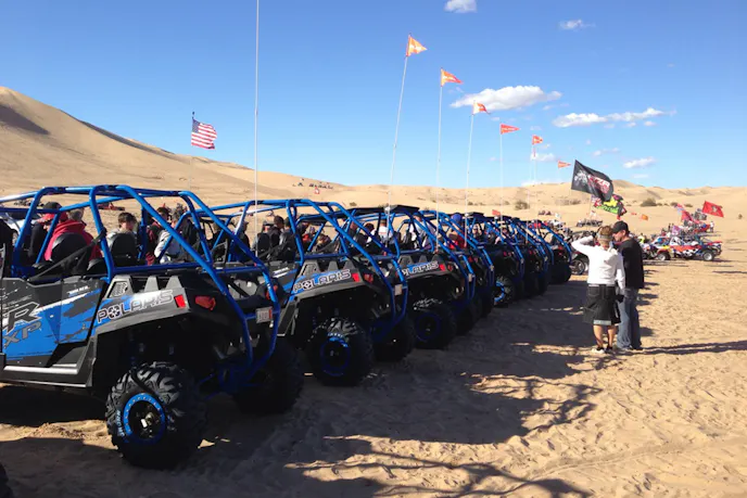 RZRs lined up ready to go at Camp RZR.