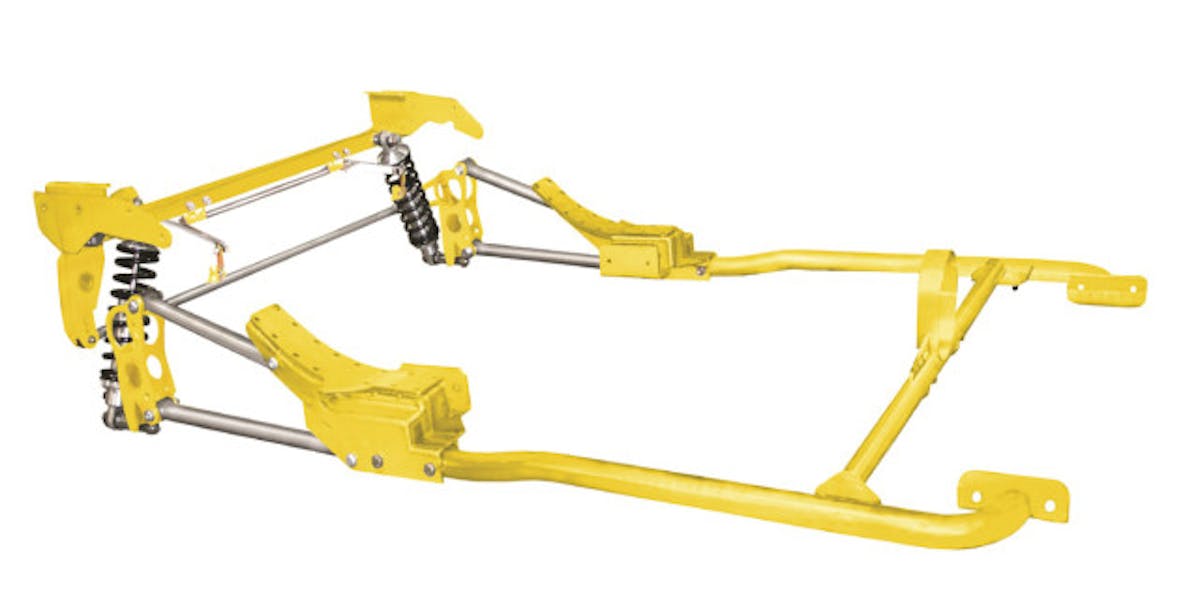 A TCI 1968 to 1974 Nova performance rear 4-link suspension system.