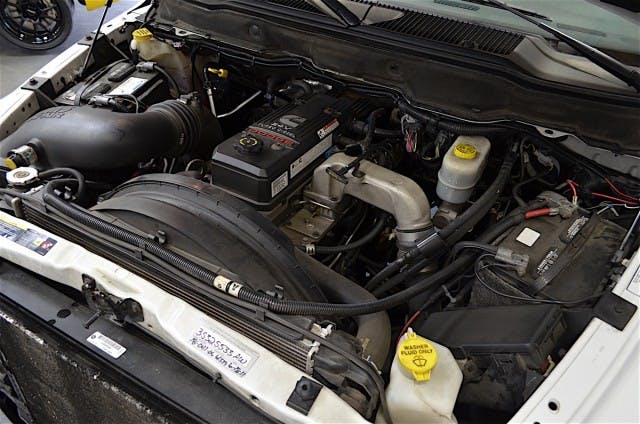 The 24-valve 5.9-liter Cummins: big and powerful, but nonetheless difficult to get a reading of just by dipstick levels. The F5 will change this.