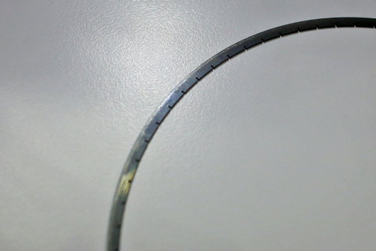 The notches in the Total Conform rings have a radius which eliminates stress risers rather than a square cut. This makes the ring more “conformable”. These rings also provide benefits from lower friction, less tension, reduced mass, and improved crankcase vacuum, in turn yielding improved engine output as well as better fuel economy.