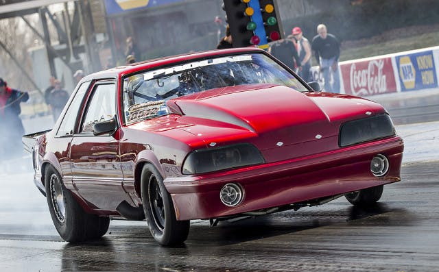 Another one of Rob's rides was behind the wheel of Andrew Alepa's Mustang