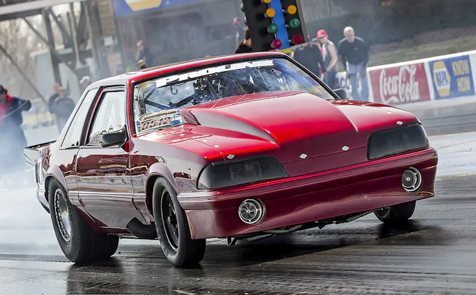 Another one of Rob's rides was behind the wheel of Andrew Alepa's Mustang