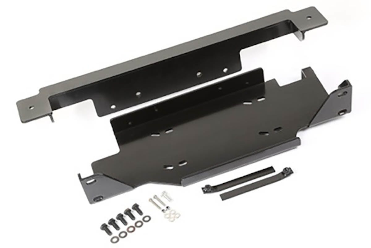 Rugged Ridge Steel Winch Plate for MOPAR 10th Anniversary Rubicon Front Bumpers (High Res)
