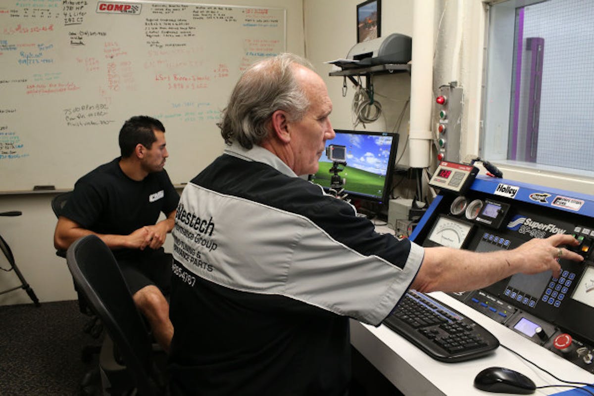 Ryne Cunningham of Cunningham Motorsports and Steve Brulé of Westech Performance helped us get the Coyote's final baseline configuration dialed in.