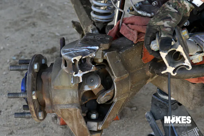 After only a few laps of practice on Friday, the pits were filled with broken cars. 