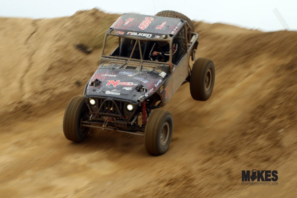 Jordan Townsend had to replace his transfer case overnight but it didn't slow him down on race day.