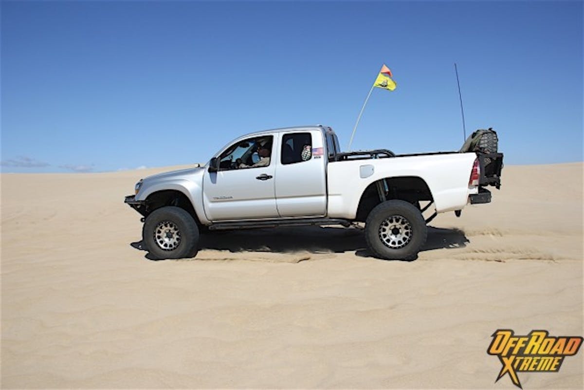 Having a whip flag is a must while out at the SVRA. This helps others see you from the other side of a tall dune.