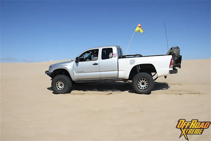 Having a whip flag is a must while out at the SVRA. This helps others see you from the other side of a tall dune.