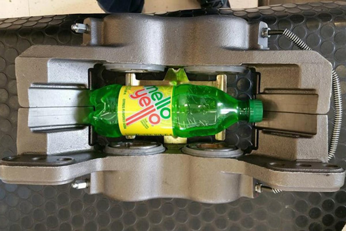 Think you have large calipers? Check out this massive F-650 calipers being used on the truck.