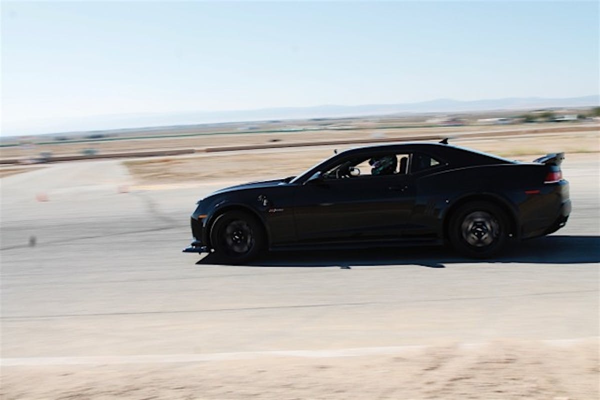 Bob Florine of American Racing Products (ARP) is rocking a bone-stock '15 Camaro Z28.