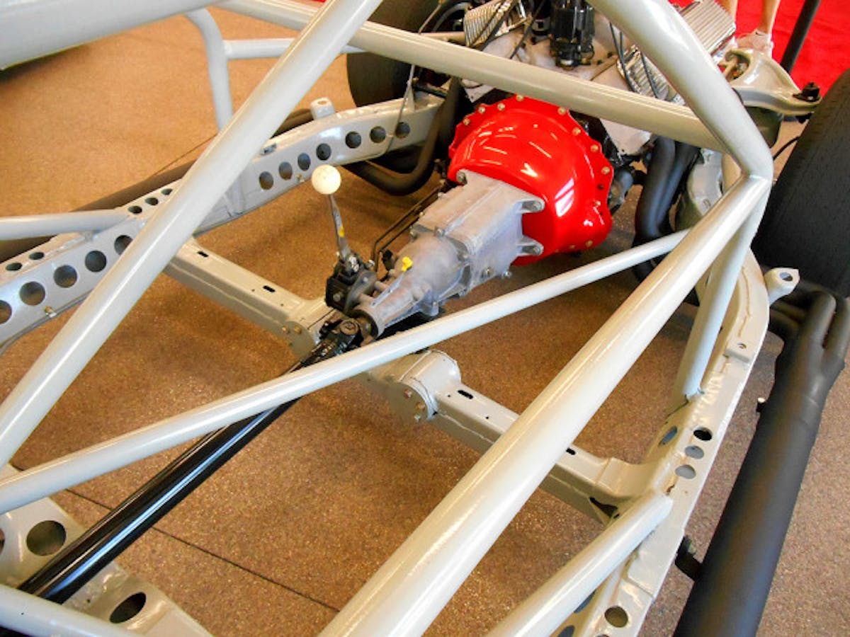 Greenwood was on the right track with his triangulation work atop of the production Corvette frame. Only a few years before, the only addition to the frame was a roll bar for driver protection! Photo – K. Scott Teeters