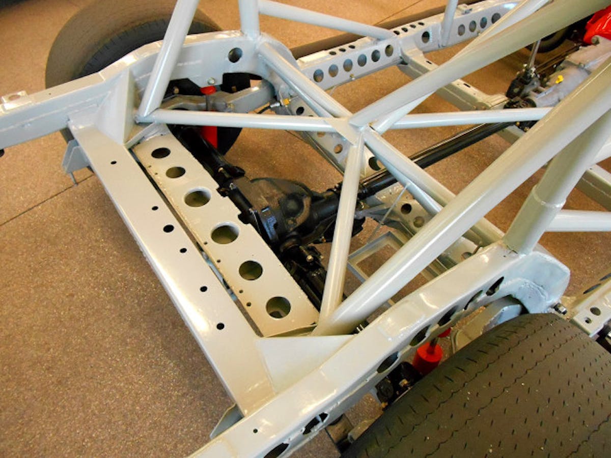 The rear section of the chassis needed some serious beefing up to handle hours and hours of abuse from the L88 torque-monster engine. More triangulation helped keep the frame from pretzeling. Photo – K. Scott Teeters