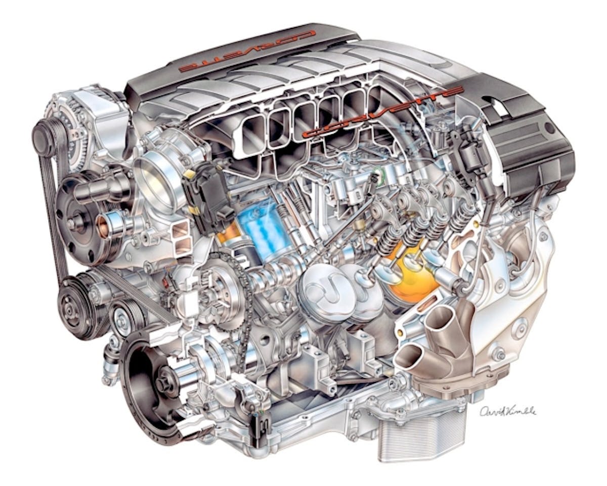 2014 "LT-1" 6.2L V-8 VVT DI (LT1) for Chevrolet Corvette