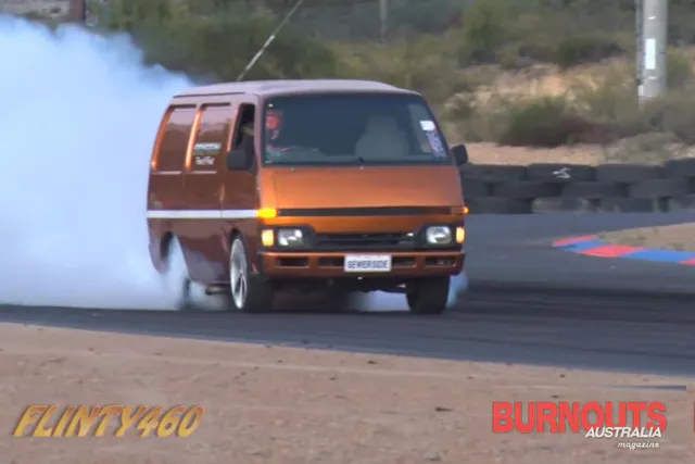 Sure, he starts out with a brake stand, but after that, it's all horsepower and torque. Images from screenshots.