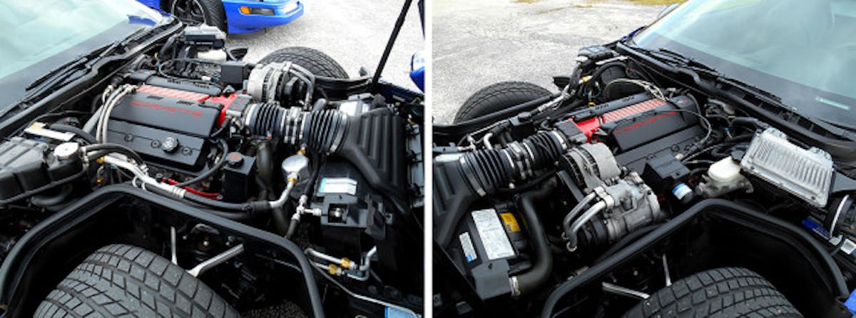 The 300-horsepower LT1 engine, released as the base engine for C4 Corvettes beginning in 1992, was so unique it is referred to as the “Gen II Small-Block.” The LT4 is chock-full of hot rod tricks and is conservatively rated at 330-horsepower. With the C5 LS1 engine waiting in the wings, Chevrolet didn’t want the outgoing LT4 to have a higher power rating than the all-new LS1, so the “official” power rating of the LT4 was dialed back a bit!