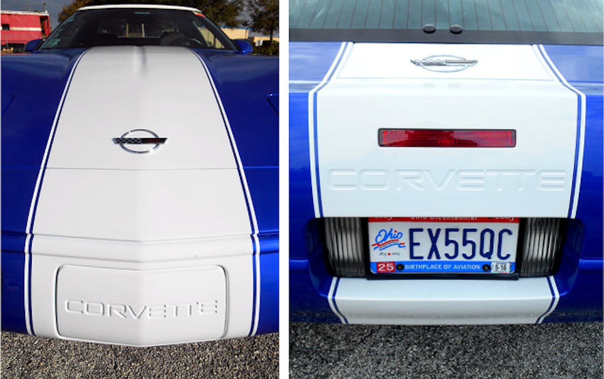 This style, wide, center-stripe has been applied to many Corvettes since first seen on the 1996 Grand Sport.
