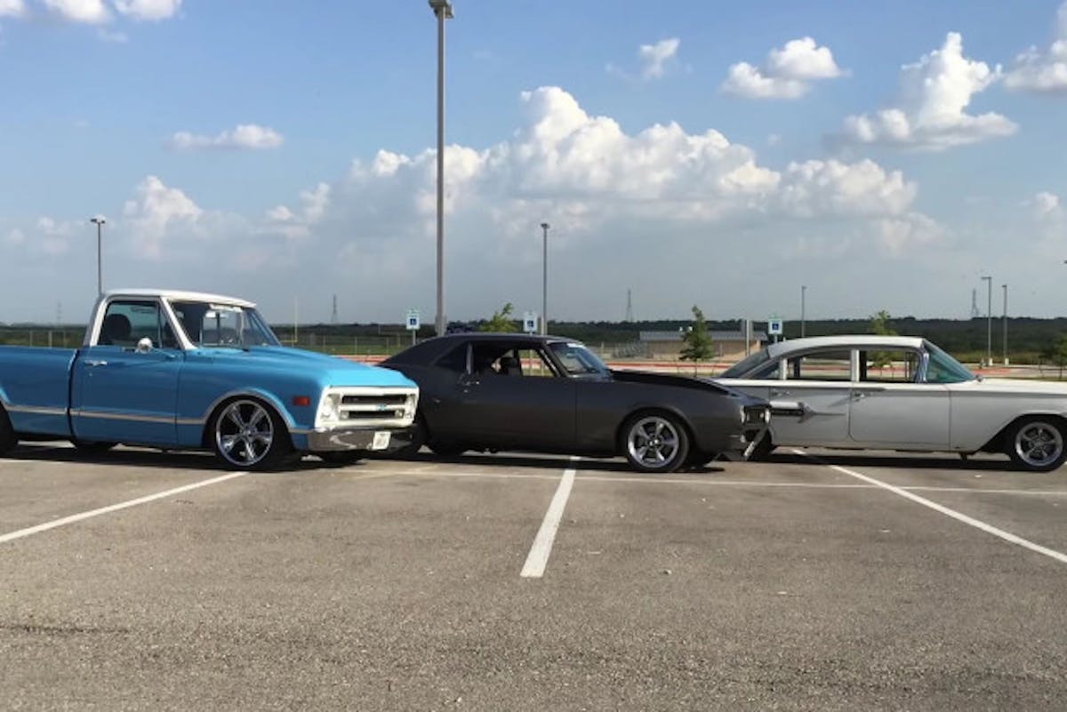 Bryan's current stable of LS-swapped vehicles. Stay tuned. We'll bed covering the Camaro and Impala soon!. Screenshot.