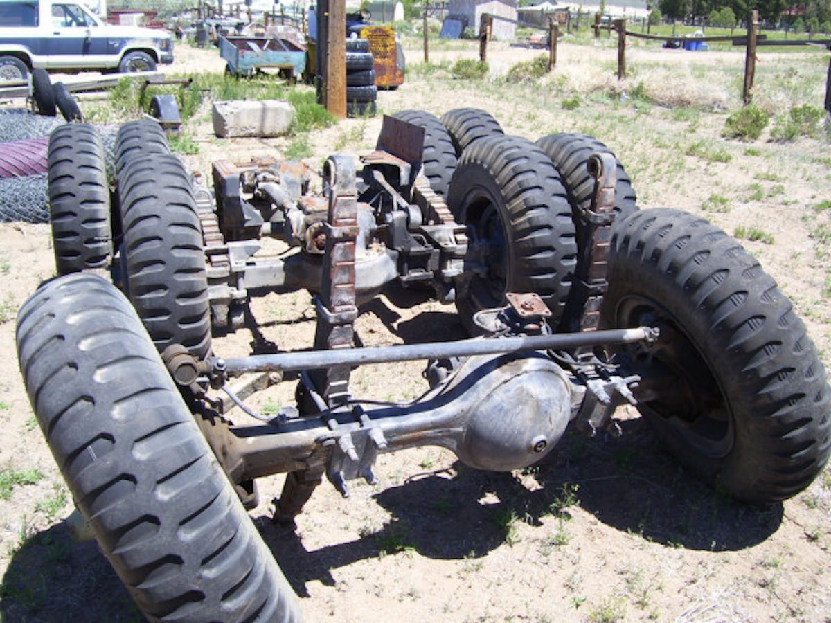 Deuce-and-a-half axles like these are stout and easy to service.