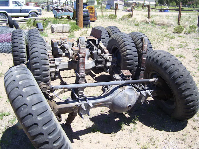 Deuce-and-a-half axles like these are stout and easy to service.