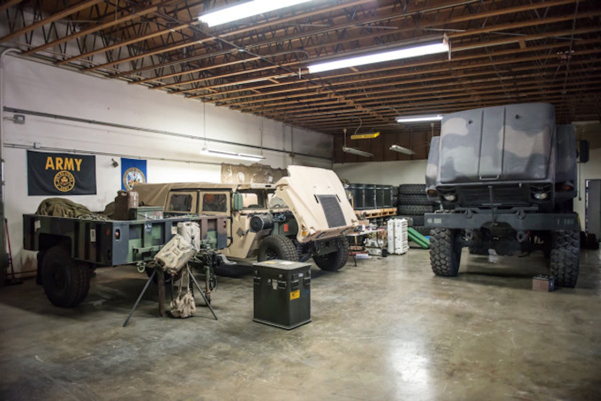 At Those Military Guys, it's possible to buy and sell vehicles, get maintenance done, and also pull parts off of donor vehicles.