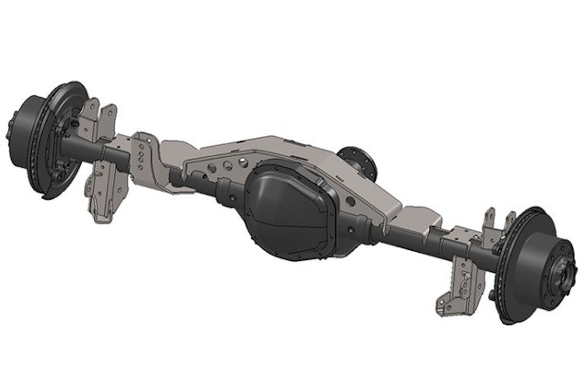 Artec Industries' truss system allows you to weld brackets to a Ford Sterling 10.25/10.5 so it can be installed in the rear of a JK.