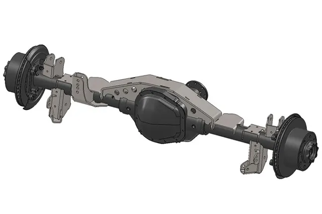 Artec Industries' truss system allows you to weld brackets to a Ford Sterling 10.25/10.5 so it can be installed in the rear of a JK.