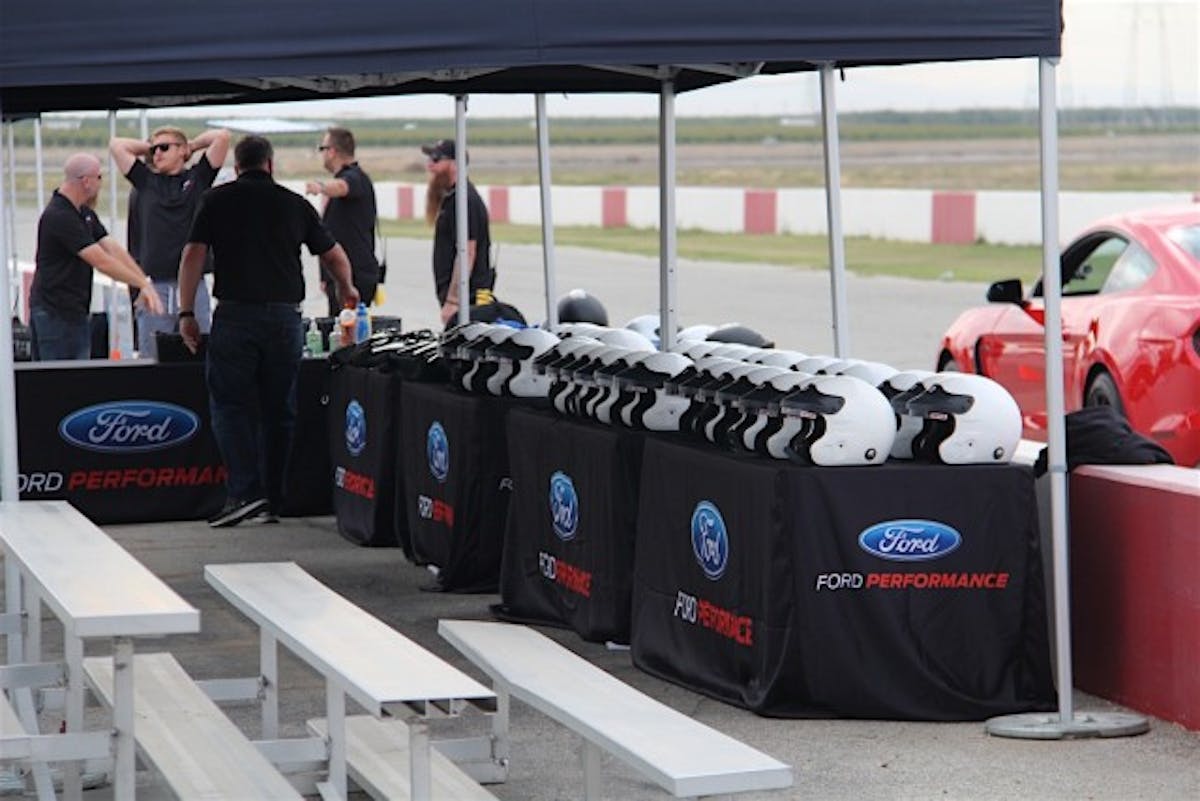 The GT350 Track Attack Program provides all of the necessary racing safety equipment for all attendees.
