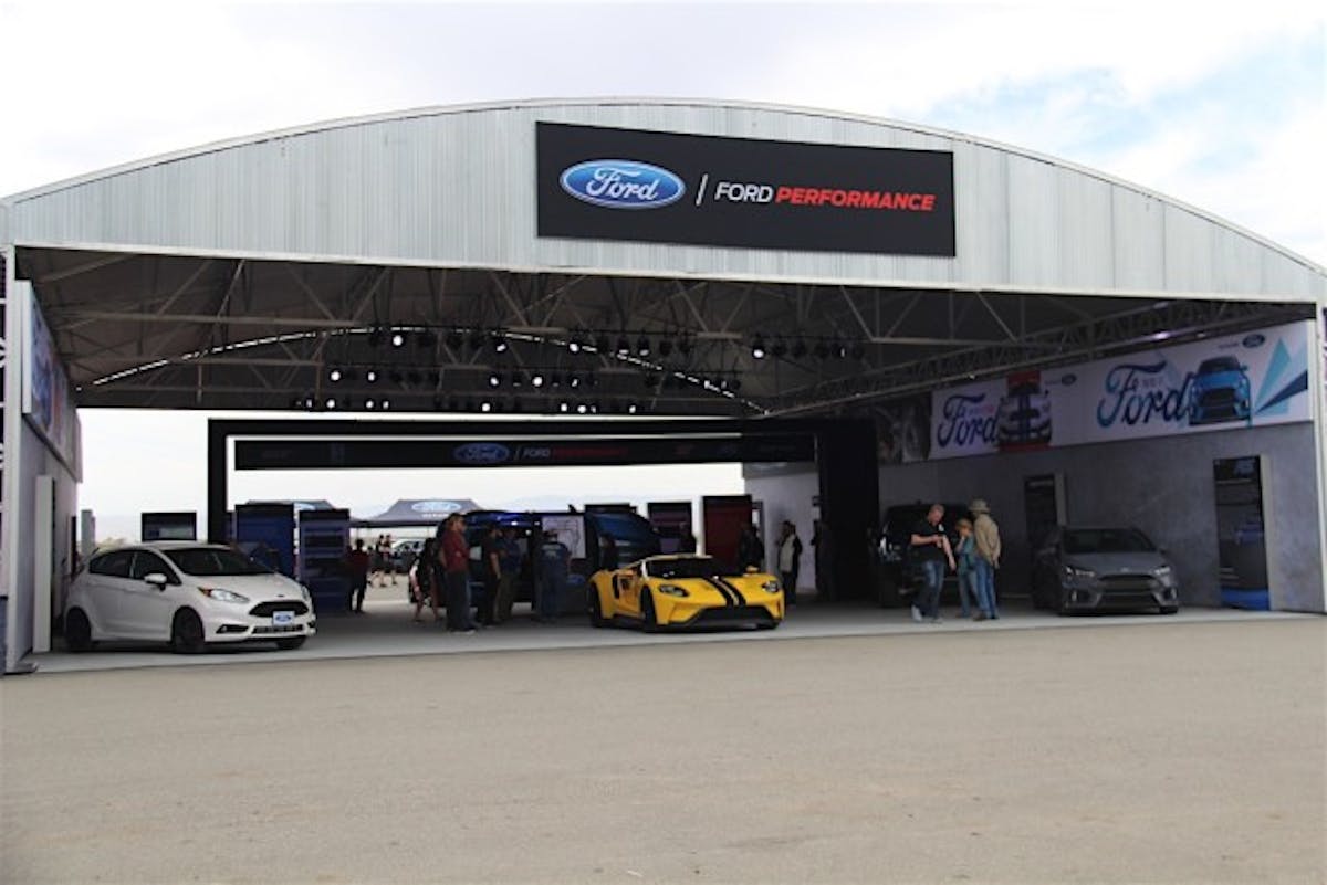 The entire fleet of Ford Performance cars was on display at the GT350 Track Attack Program.