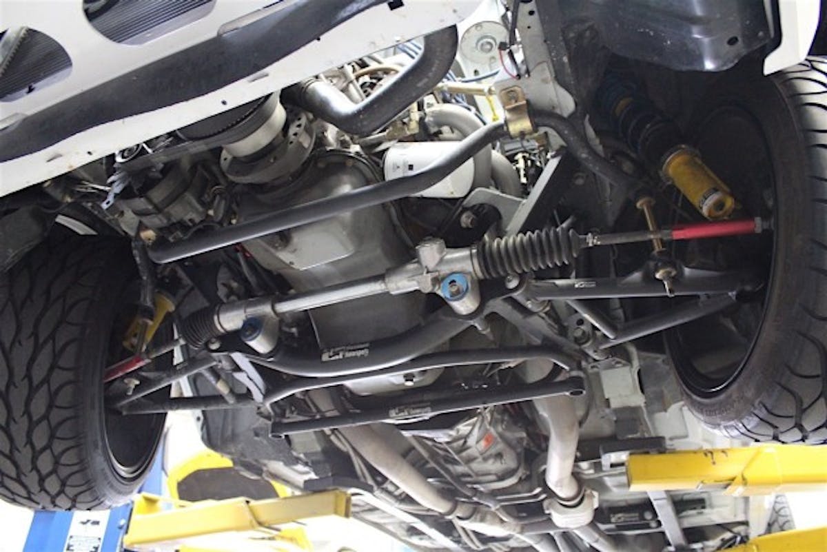 Our starting point is a manual steering rack and pinion. Perfect for track only cars, but not so much for street driven ones.