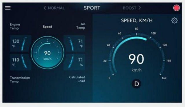 Just a sample of what the display on your phone will look like.