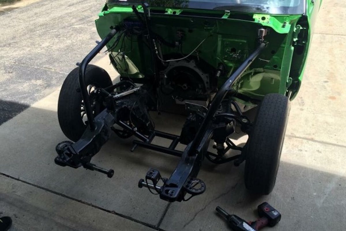 The truck's front end was the latest area to get attention from a weight savings standpoint. Some new pieces from Innovative Racecraft helped to lighten the load up front.