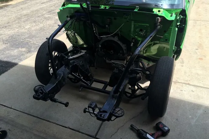 The truck's front end was the latest area to get attention from a weight savings standpoint. Some new pieces from Innovative Racecraft helped to lighten the load up front.