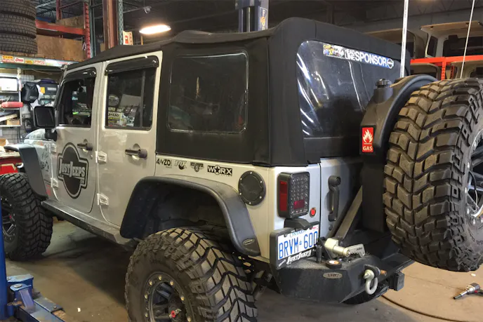 For Jeep enthusiasts, the Trail Trekker has been a popular choice. It adds 12 gallons extra capacity and is grounded and vented, so it can deal with a rollover and still be okay.