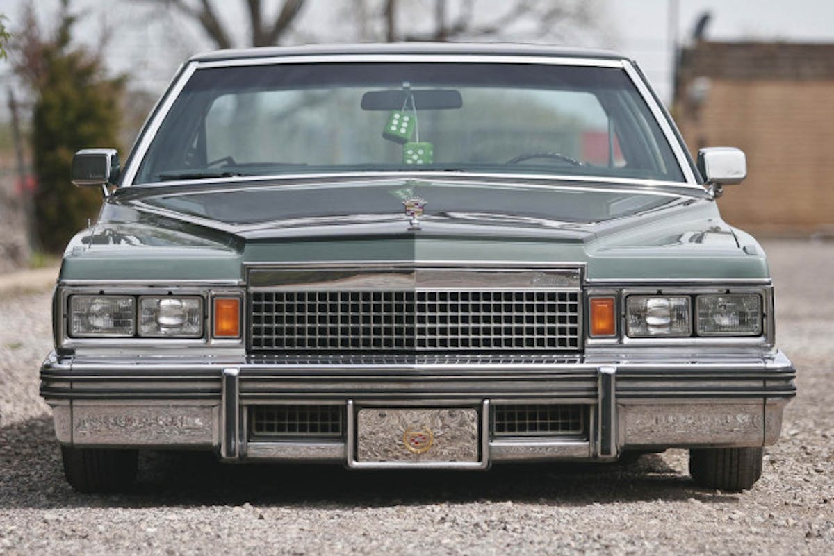 Chief and Shawn have some cool toys! While we were at the shop we got to take a look at Chief's Cadillac low rider. This thing is awesome! It's super clean and made us want to jump in and hit the three-wheel motion on the streets of OKC.