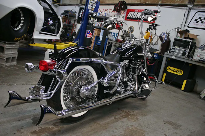 Chief also has his Harley-Davidson that he recently picked up and rode across the country with his dad. The story of the ride was awesome and it sounded like the experience of a lifetime!