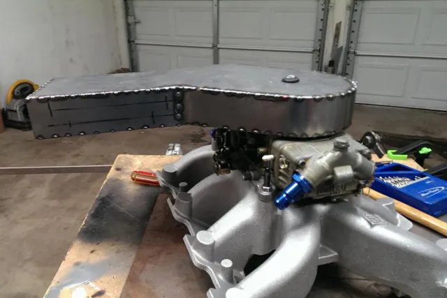 One custom-made air cleaner.