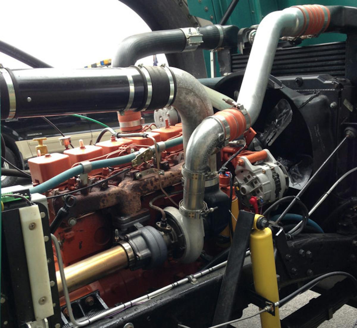 Under the hood of the truck sat a Cummins.