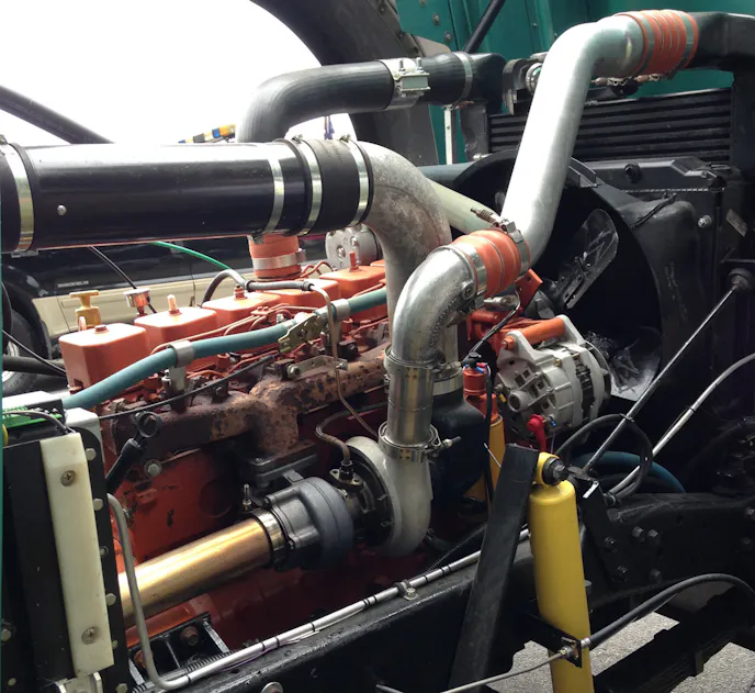 Under the hood of the truck sat a Cummins.