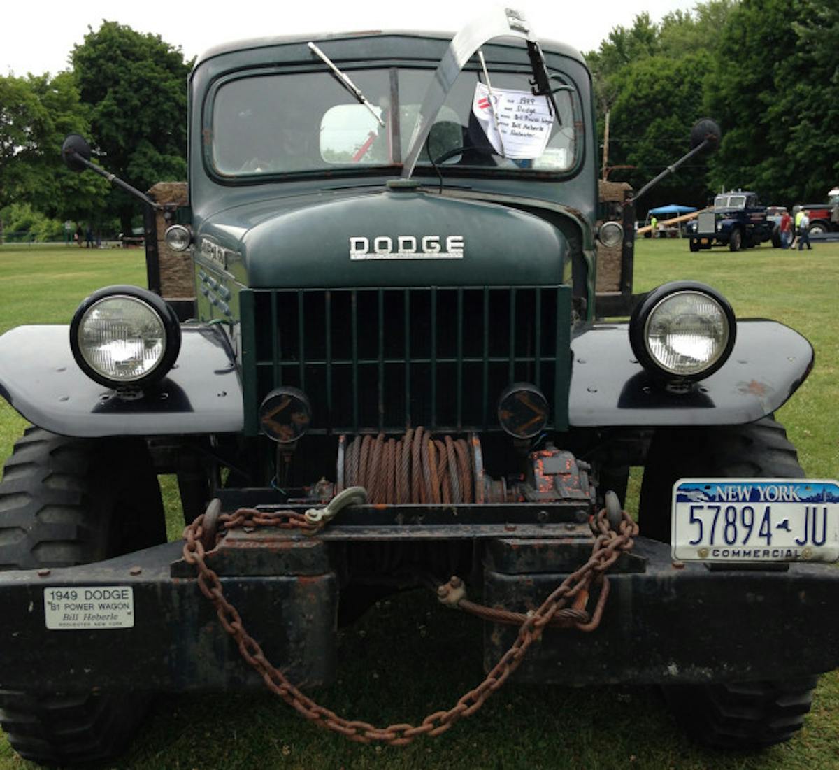 A classic truck with a winch that was hardly used.