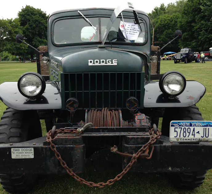 A classic truck with a winch that was hardly used.